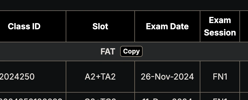 Exam Schedule Tools