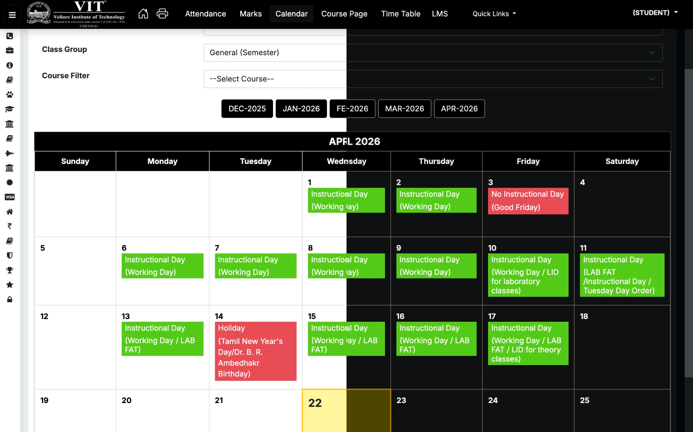 Calendar Preview